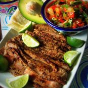 Steak and Grilled Pico de Gallo