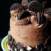 Cookies and Cream Birthday Sprinkle Overload Cake