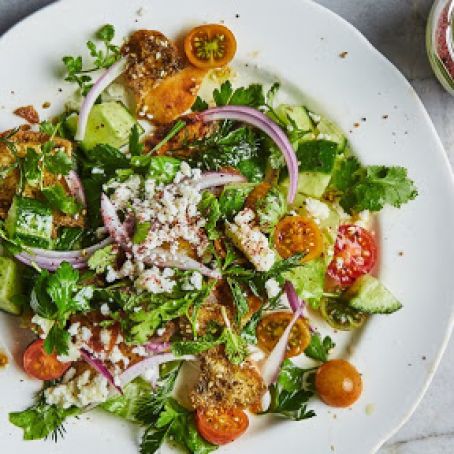 Fattoush with Queso Fresco
