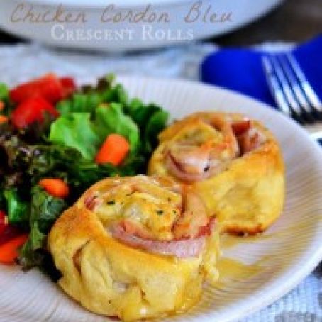 Chicken Cordon Bleu Crescent Rolls