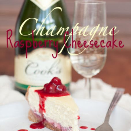 Champagne Raspberry Cheesecake