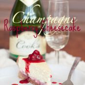 Champagne Raspberry Cheesecake