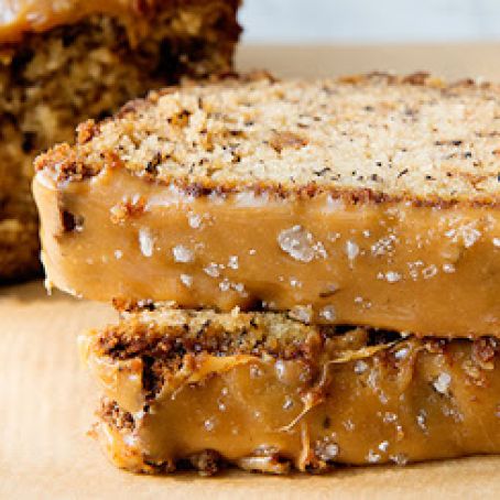 Salted Caramel Banana Bread