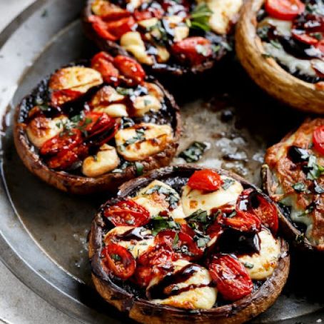 Caprese Stuffed Mushrooms