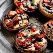 Caprese Stuffed Mushrooms