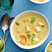 Creamy Garlic Seafood Soup