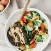 MAPLE MUSTARD VEGGIE BURGER BOWL