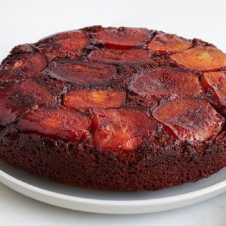 APPLE-MOLASSES UPSIDE-DOWN CAKE