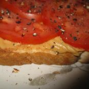 Tomato & Peanut Butter Sandwich