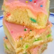 Cake Batter Blondies Recipe