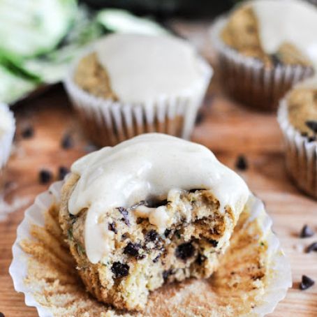 Whole Wheat Zucchini Banana Chocolate Chip Muffins