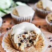 Whole Wheat Zucchini Banana Chocolate Chip Muffins