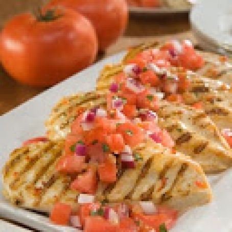 Marinated Chicken Bruschetta