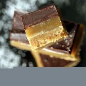Coffee Spiked Chocolate Caramel Bars