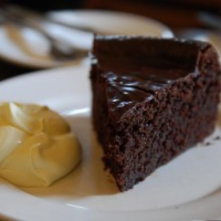 Chocolate Rum Cake with Cinnamon Whipped Cream