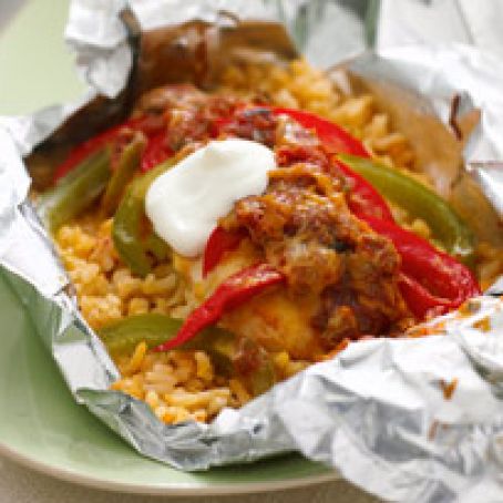 Foil-Pack Chicken Fajita Dinner