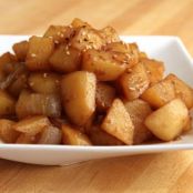 Potato with soy sauce (“gamja jorim”)