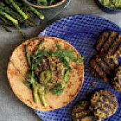 Mushroom Kufteh with Green Harissa and Asparagus Pesto