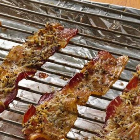 Parmesan and Garlic Pepper Bacon
