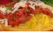 Spaghetti Squash with Roasted Tomatoes and Basil