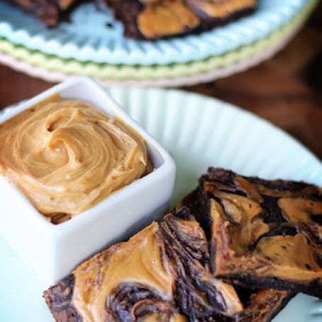 Peanut Butter Swirl Brownies