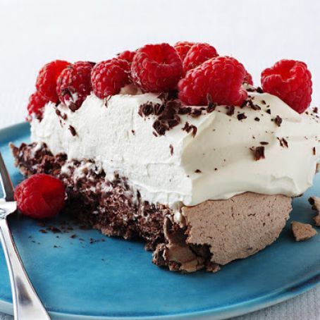 Chocolate Raspberry Pavlova