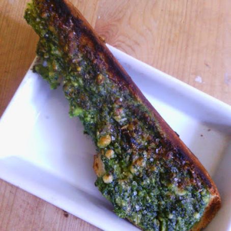 Garlicky Ramp Toast