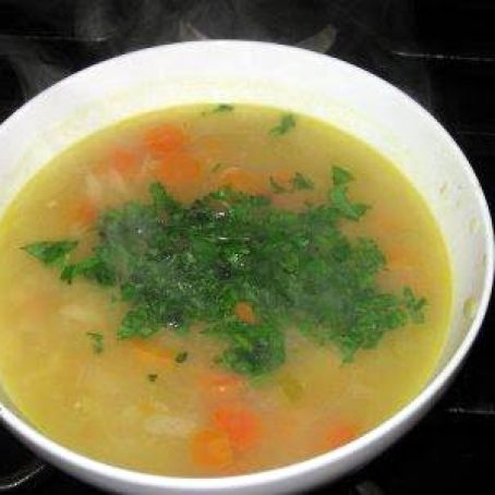 Orzo & chicken meatball soup