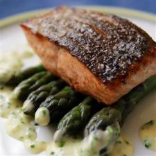 Seared Salmon with a Lemon -Chive Beurre Blanc