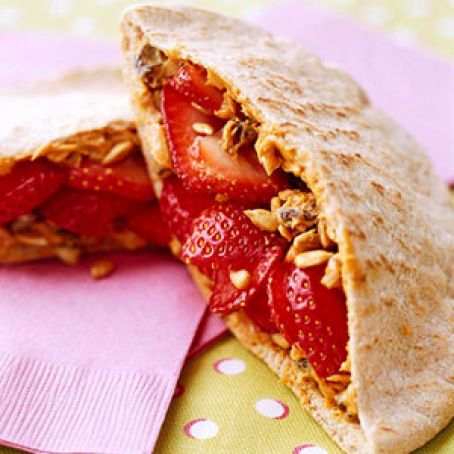 PB and Strawberry Pockets