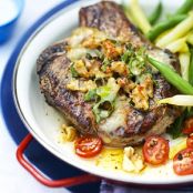 Beer-Marinated Pork Chops with Cheese Topping - Recipe.com