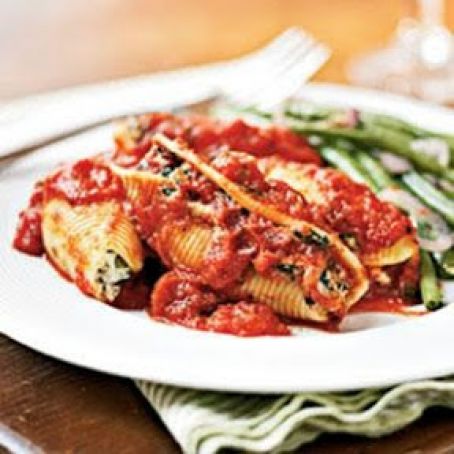 Spinach and Ricotta-Stuffed Shells