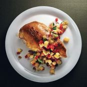 PINEAPPLE GLAZED CHIX w/JALAPENO SALSA
