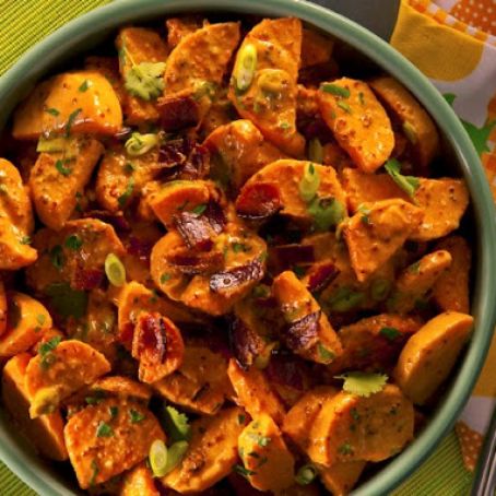 Spicy Smoked Sweet Potato Salad