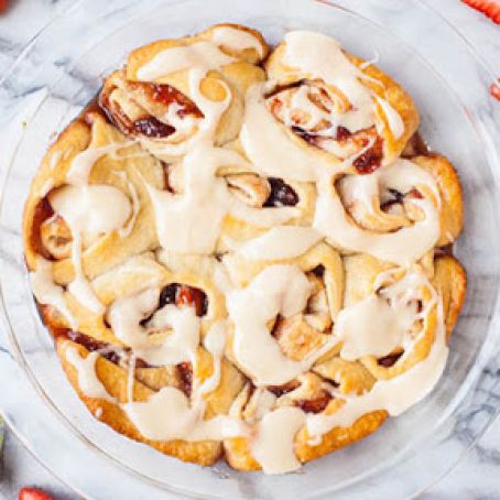 Strawberry Jam Sweet Rolls