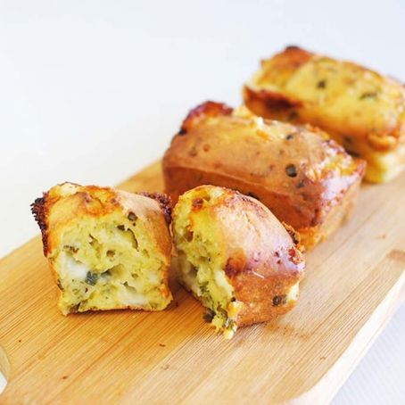 Cheese and Leek Mini-Loaves, GF & FODMAP