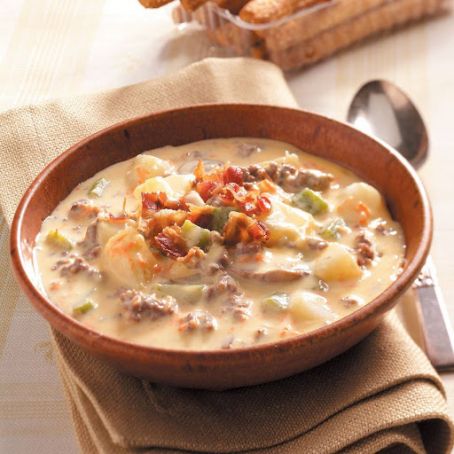 Cheeseburger Paradise Soup Recipe