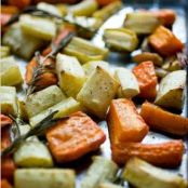 ROASTED CARROTS & PARSNIPS w/ROSEMARY