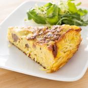 Pasta Frittata with Sausage and Hot Peppers