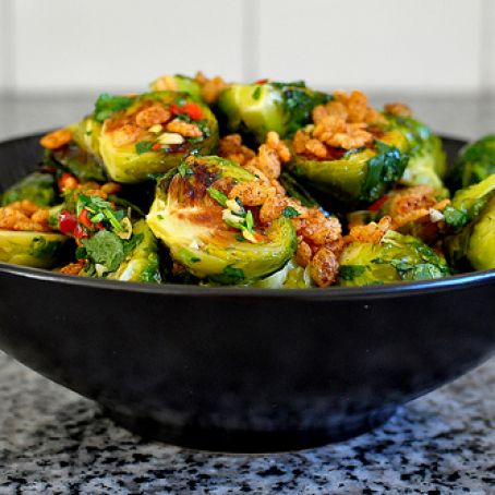 Momofuku’s Spicy Brussels Sprouts with Mint