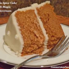 Pumpkin Spice Cake with Maple Buttercream
