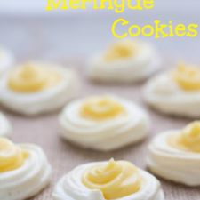 Low Carb Lemon Meringue Cookies