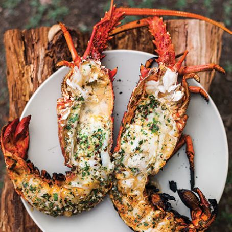 Grilled Lobster With Garlic Parsley Butter Recipe 4 5 5