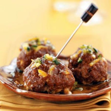 Tapas Meatballs with Orange Glaze Recipe