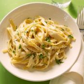 Vegan Lemon Fettuccine Alfredo
