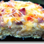 French Toast and Egg Strata