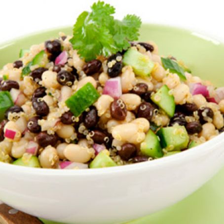 QUINOA - Black and White Bean and Quinoa Salad