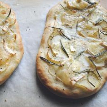 Potato Pizza with Rosemary and Brie