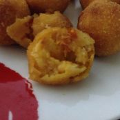 CROQUETAS DE CHORIZO EN GABARDINA
