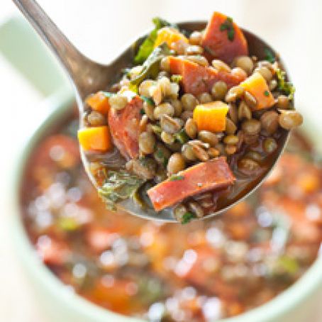 Hearty Spanish-Style Lentil and Chorizo Soup